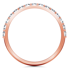Diamond Wedding Band Yvette 0.3 Cts 14K Rose Gold