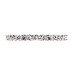 Diamond Wedding Band Yvette 0.3 Cts 14K Rose Gold