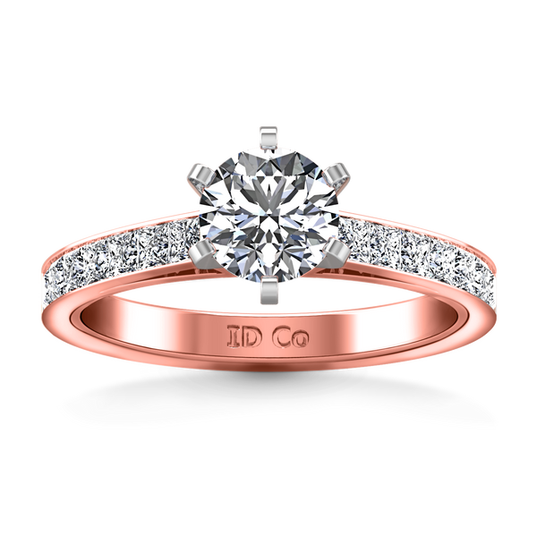 Pave Engagement Ring Calla 14K Rose Gold