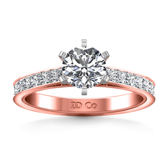 Pave Engagement Ring Calla 14K Rose Gold