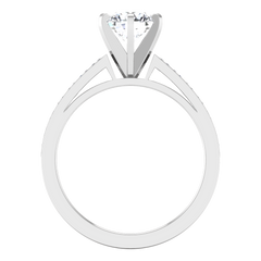 Pave Engagement Ring Calla 14K White Gold