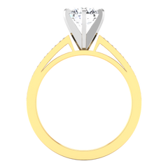 Pave Engagement Ring Calla 14K Yellow Gold