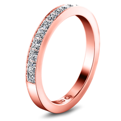 Diamond Wedding Band Calla 0.42 Cts 14K Rose Gold