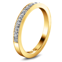 Diamond Wedding Band Calla 0.42 Cts 14K Yellow Gold