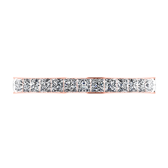 Diamond Wedding Band Calla 0.42 Cts 14K Rose Gold