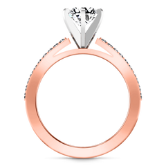 Pave Engagement Ring Ashley 14K Rose Gold