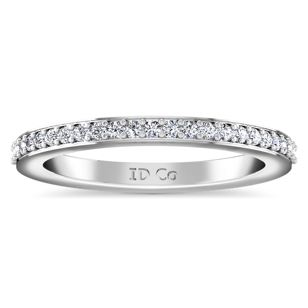 Diamond Wedding Band Ashley 0.27 Cts 14K White Gold