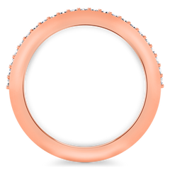 Diamond Wedding Band Ashley 0.27 Cts 14K Rose Gold