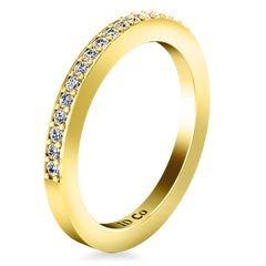 Diamond Wedding Band Ashley 0.27 Cts 14K Yellow Gold