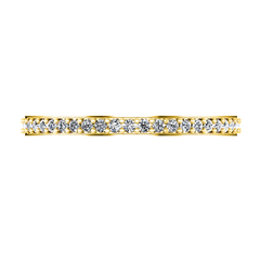 Diamond Wedding Band Ashley 0.27 Cts 14K Yellow Gold