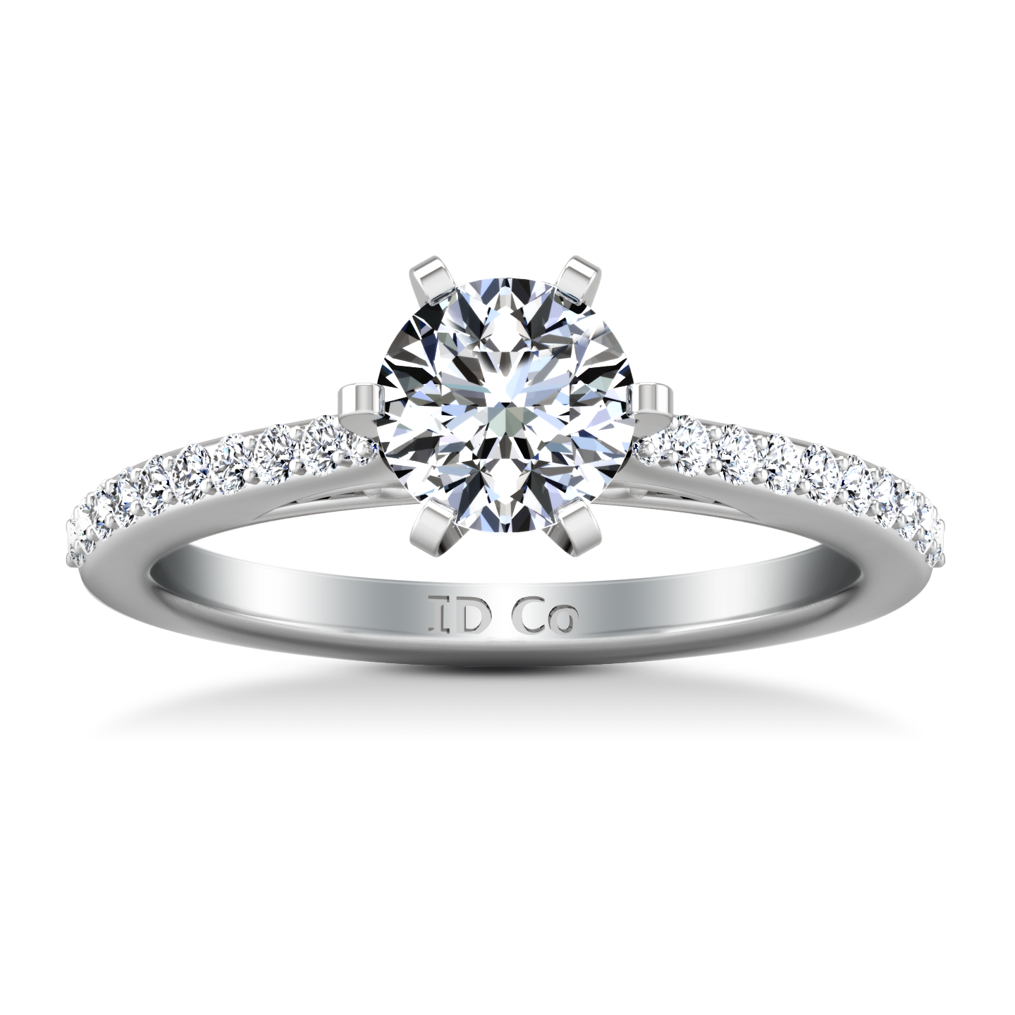 Delicate pave hotsell engagement ring