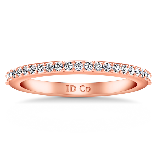 Diamond Wedding Band Juliette 0.2 Cts 14K Rose Gold