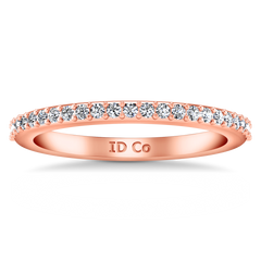 Diamond Wedding Band Juliette 0.2 Cts 14K Rose Gold