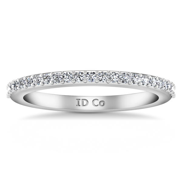 Diamond Wedding Band Juliette 0.2 Cts 14K White Gold