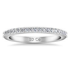 Diamond Wedding Band Juliette 0.2 Cts 14K White Gold