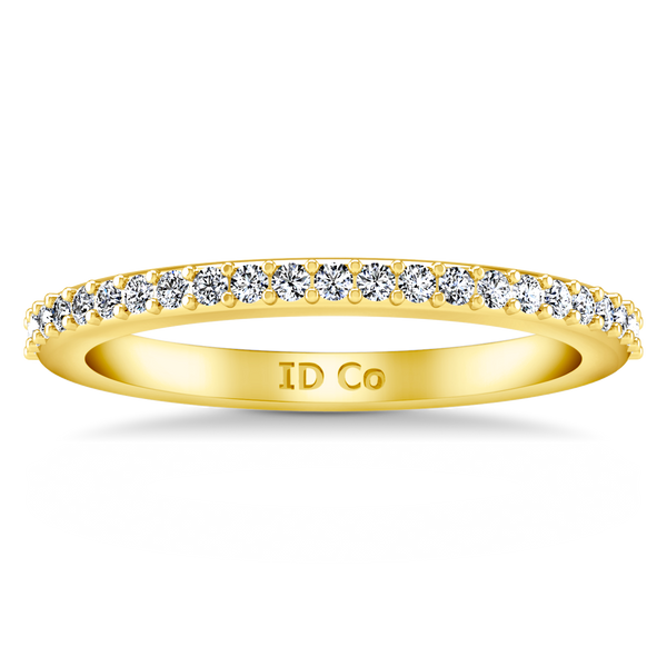 Diamond Wedding Band Juliette 0.2 Cts 14K Yellow Gold