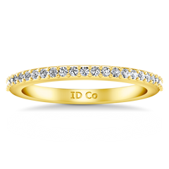 Diamond Wedding Band Juliette 0.2 Cts 14K Yellow Gold