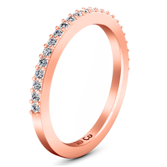 Diamond Wedding Band Juliette 0.2 Cts 14K Rose Gold