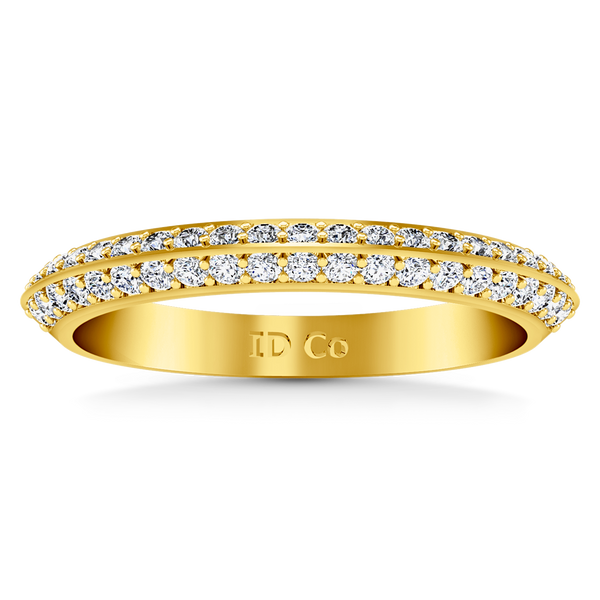 Diamond Wedding Band Regal 0.42 Cts 14K Yellow Gold