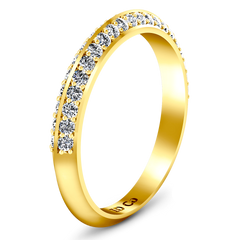 Diamond Wedding Band Regal 0.42 Cts 14K Yellow Gold