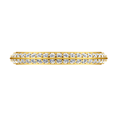 Diamond Wedding Band Regal 0.42 Cts 14K Yellow Gold