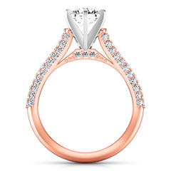 Pave Engagement Ring Royal 14K Rose Gold