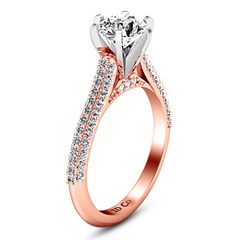 Pave Engagement Ring Royal 14K Rose Gold