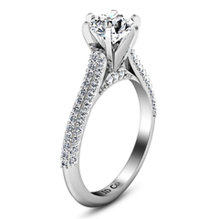 Pave Engagement Ring Royal 14K White Gold