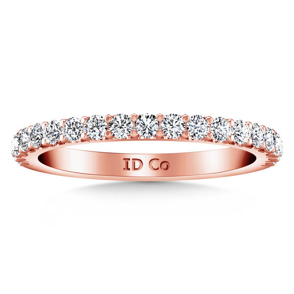 Diamond Wedding Band Lauren 0.29 Cts 14K Rose Gold