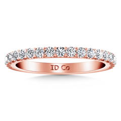 Diamond Wedding Band Lauren 0.29 Cts 14K Rose Gold