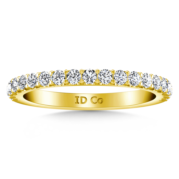 Diamond Wedding Band Lauren 0.29 Cts 14K Yellow Gold