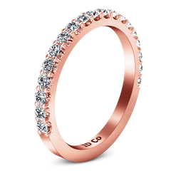 Diamond Wedding Band Lauren 0.29 Cts 14K Rose Gold