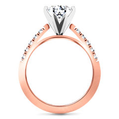 Pave Engagement Ring Beth 14K Rose Gold