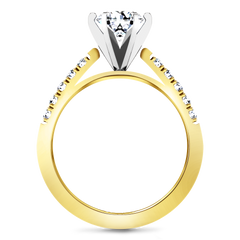 Pave Engagement Ring Beth 14K Yellow Gold