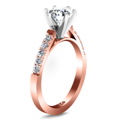 Pave Engagement Ring Beth 14K Rose Gold