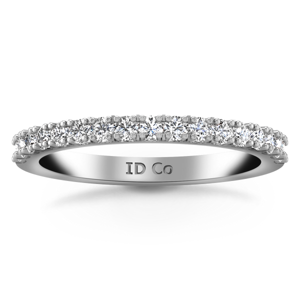 Diamond Wedding Band Beth 0.24 Cts 14K White Gold