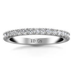 Diamond Wedding Band Beth 0.24 Cts 14K White Gold