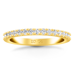 Diamond Wedding Band Beth 0.24 Cts 14K Yellow Gold