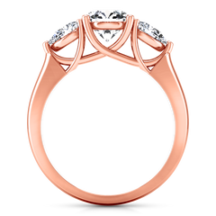 Three Stone Engagement Ring Chantal 14K Rose Gold