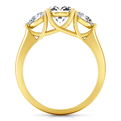 Three Stone Engagement Ring Chantal 14K Yellow Gold