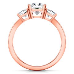 Three Stone Engagement Ring Alana 14K Rose Gold