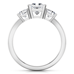 Three Stone Engagement Ring Alana 14K White Gold