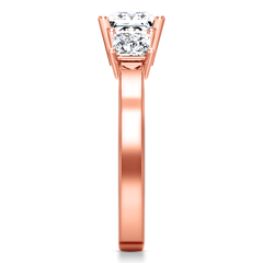 Three Stone Engagement Ring Alana 14K Rose Gold