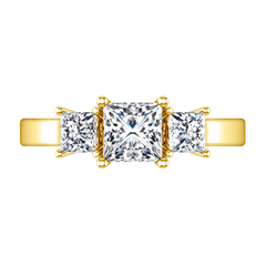 Three Stone Engagement Ring Alana 14K Yellow Gold