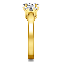 Three Stone Engagement Ring Arabella 14K Yellow Gold