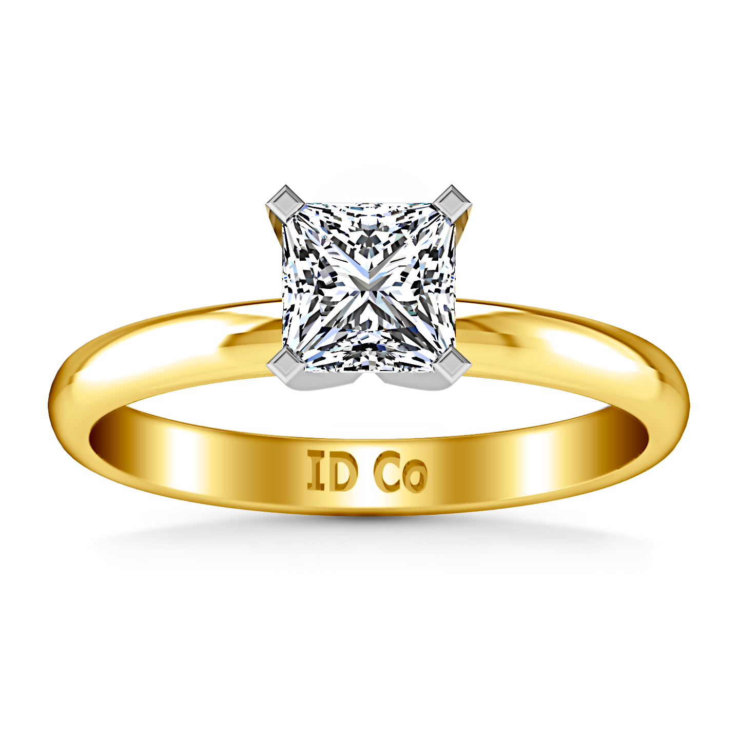 1.50ct Willow Princess Cut Diamond Solitaire Engagement Ring | 18ct Ro –  Browns Family Jewellers