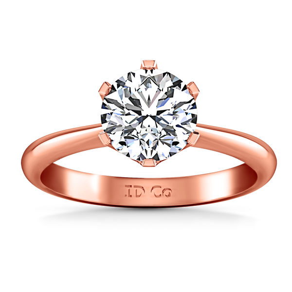 Solitaire Engagement Ring Tresa  14K Rose Gold