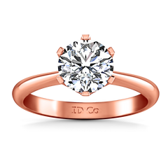 Solitaire Engagement Ring Tresa  14K Rose Gold