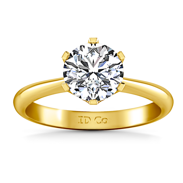 Solitaire Engagement Ring Tresa  14K Yellow Gold