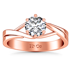 Solitaire Engagement Ring Wisteria 14K Rose Gold